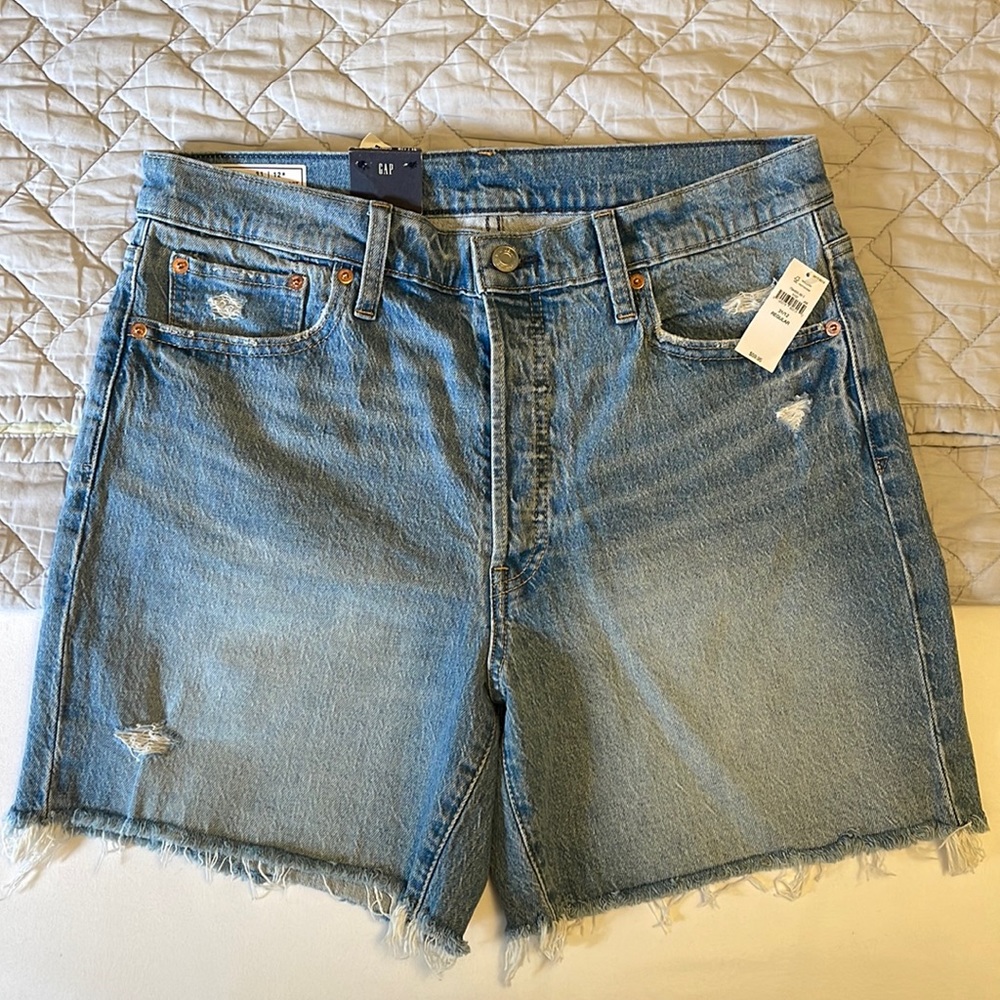 New with tags Gap high rise denim shorts